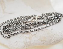 ANTICA - srebrny  łańcuszek 90cm