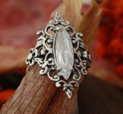 VINCANA - srebrny pierścionek z kryształem Swarovskiego