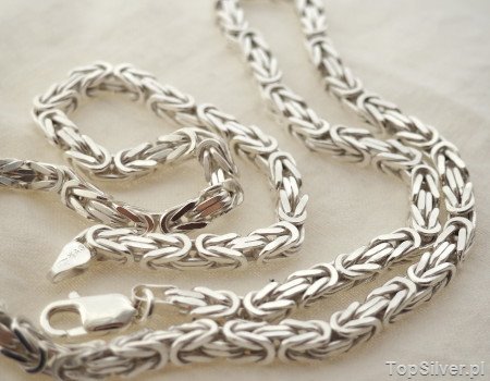 SPLOT KRÓLEWSKI - srebrny łańcuch 50cm