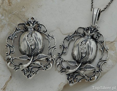 IGLESIA - srebrny komplet z kryształkami Swarovski