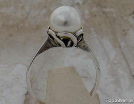 OFELIA - srebrny pierścionek z perłami