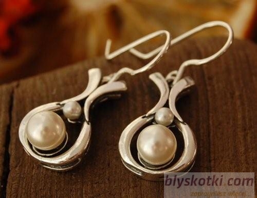 ESSCO - srebrne kolczyki z perłami
