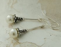 LUPO - srebrne kolczyki z perłami