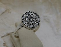 WIEDEŃ - srebrny pierścionek z kryształami