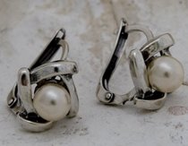 MEDINA - srebrne kolczyki z perłami