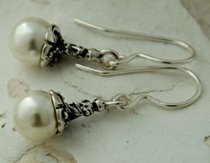 REDO - srebrne kolczyki z perłami