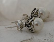 OFELIA - srebrne kolczyki z perłami