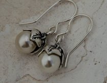 OMISA - srebrne kolczyki z perłami