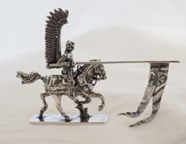 POLSKA HUSARIA 4 - srebrna figurka WINGED HUSSAR