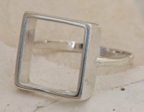 KWADRAT - srebrny pierścionek
