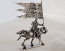 POLSKA HUSARIA 6 - srebrna figurka WINGED HUSSAR