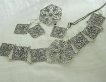 AWINION - srebrny zestaw biżuterii komplet