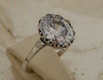 MORGAN - srebrny pierścień z cyrkonią
