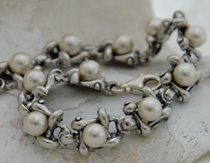 EVORA - srebrna bransoletka z perłami