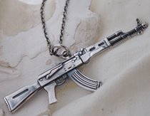 AK47 - srebrny wisior karabin Kałasznikow