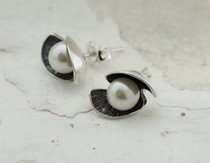FESTA - srebrne kolczyki z perłami